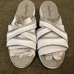 Women's White Slide Sandals
